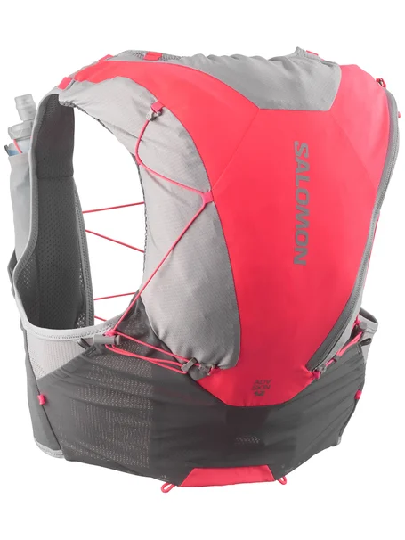 Salomon Unisex Adv Skin 12 Castlerock/Alloy/Neon Flame Salomon Unisex Adv Skin 12 Castlerock/Alloy/Neon Flame